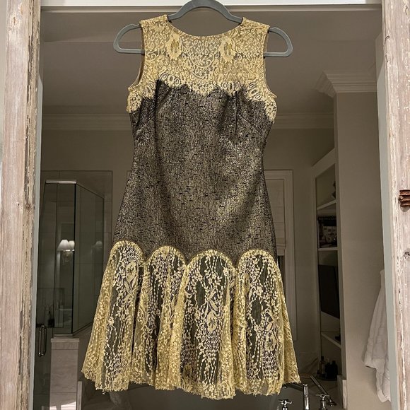 Nicole Miller Laced Cocktail Dress - Picture 1 of 3